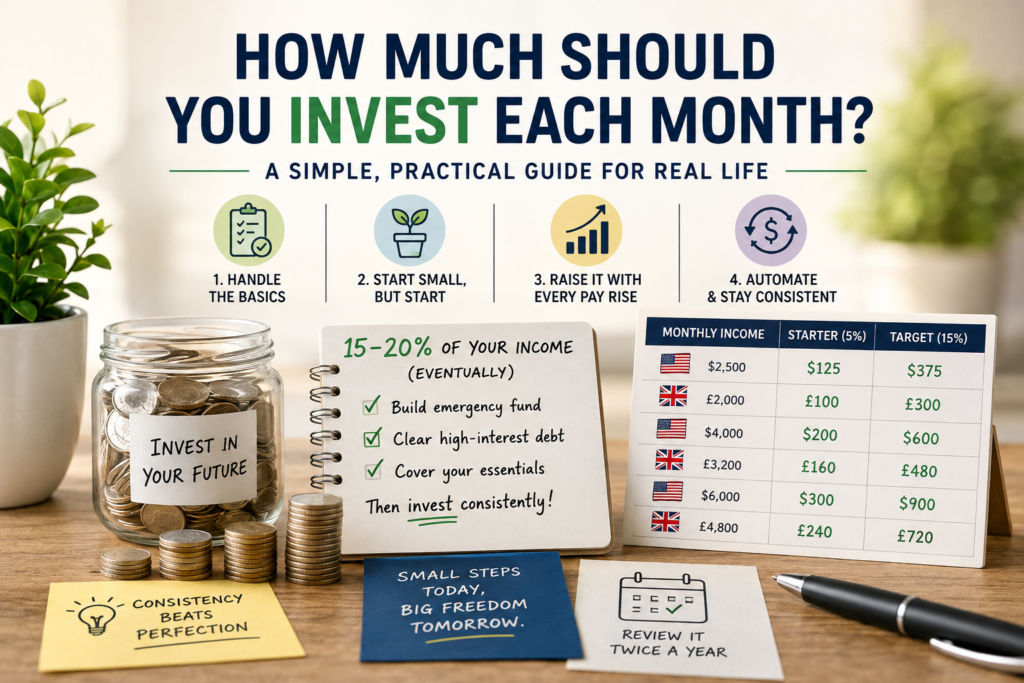 how much should you invest each month