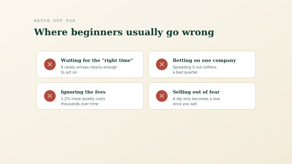 investing mistakes for beginners to avoid