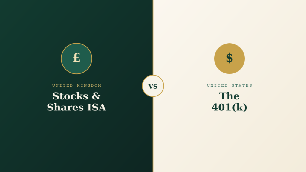 ISA vs 401k for investing UK US