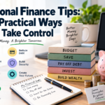 Personal finance tips for beginners illustration for UK and US readers