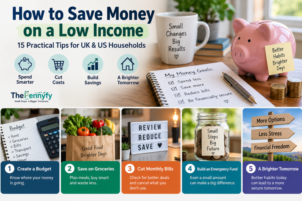 How to save money on a low income practical budgeting tips for UK and US households